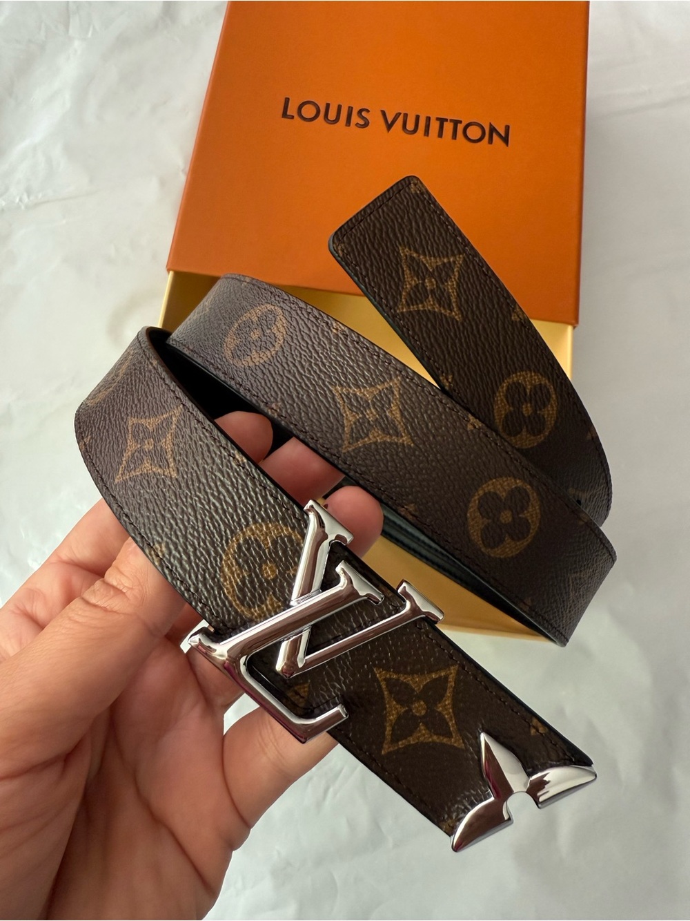 Louis Vuitton  Monogram Brown Reversible Belt